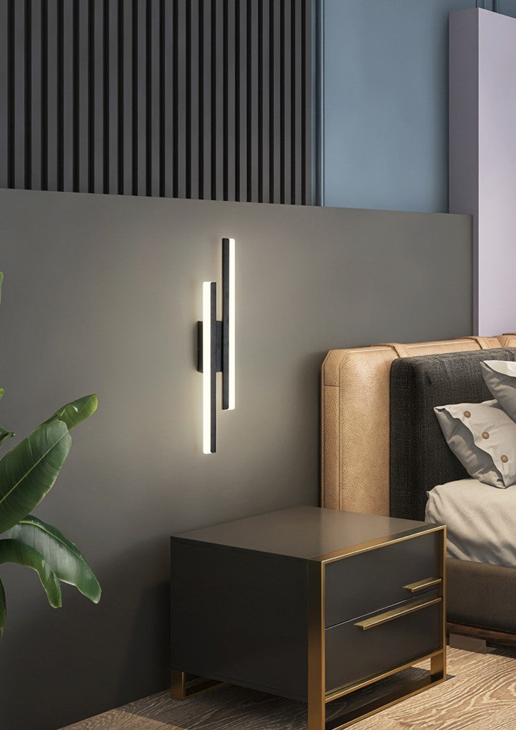 LAMPA LED ŚCIENNA KINKIET CZARNY naturalny 50CM 16W BARWA BIAŁA NEUTRALNA