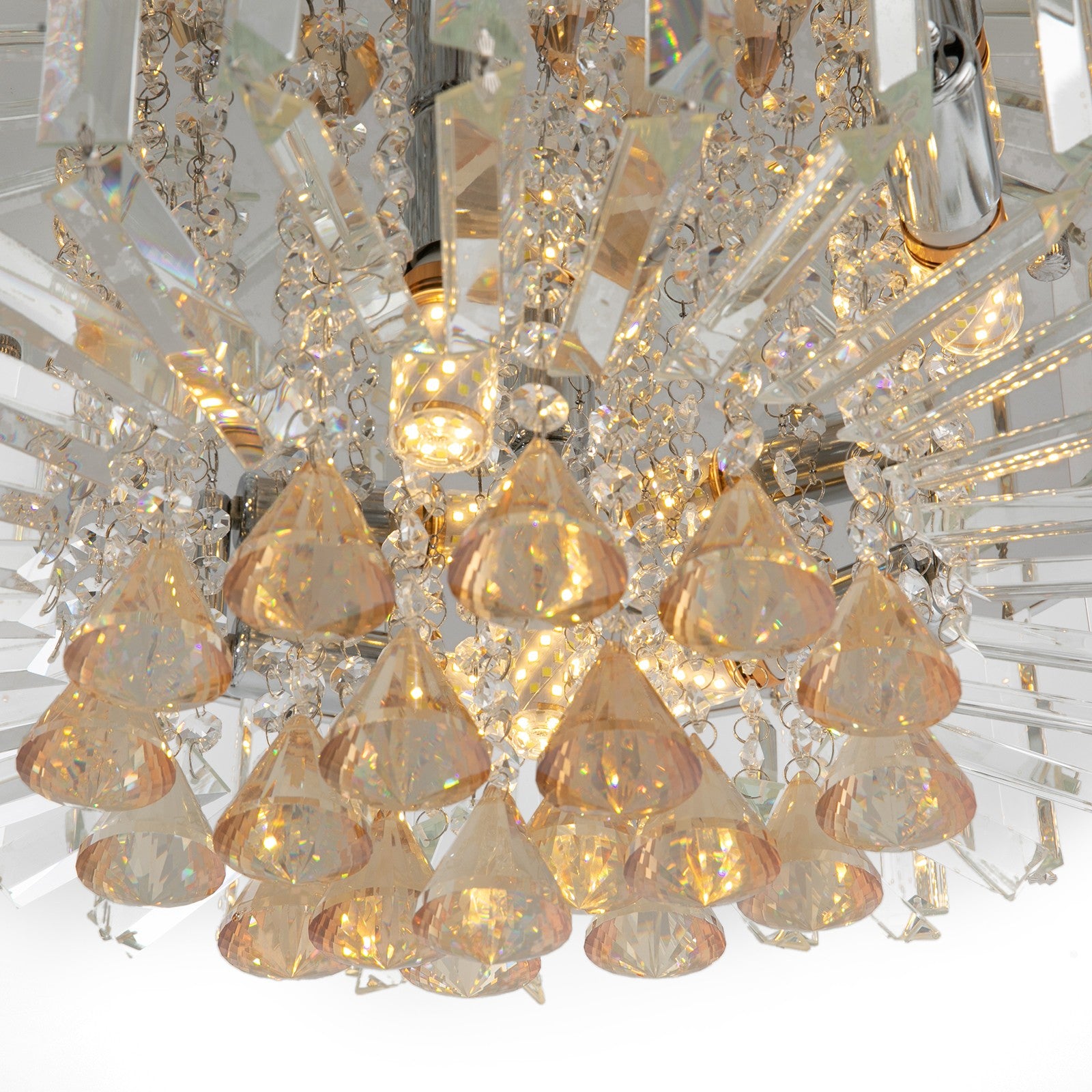 Plafon sufitowy LED Kryształ Laura II żarówka 3 Barwy