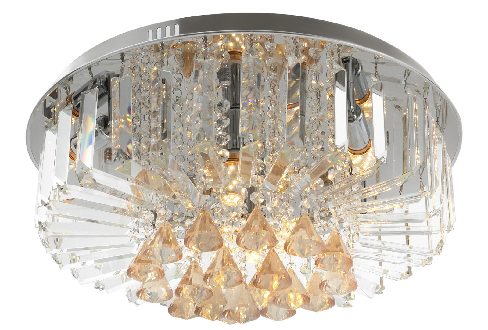 Plafon sufitowy LED Kryształ Laura II żarówka 3 Barwy