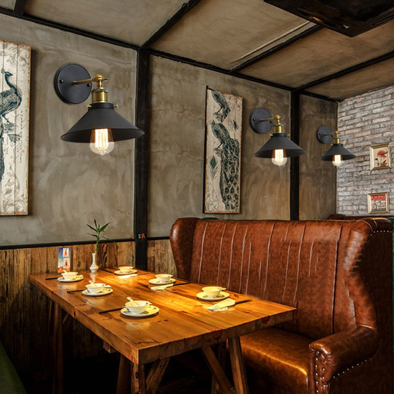 Kinkiety Ścienne Czarne Industrialne Retro Lupi E27 - Zestaw 2 szt. z Regulowanym Ramieniem