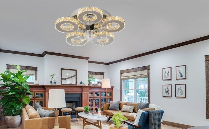 Lampa LED Sufitowa Galaxy 5 Wentylator funkcja ściemniania|60W|TRZY BARWY