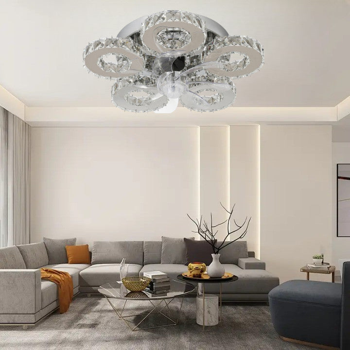 Lampa LED Sufitowa Galaxy 5 Wentylator funkcja ściemniania|60W|TRZY BARWY