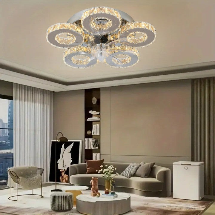 Lampa LED Sufitowa Galaxy 5 Wentylator funkcja ściemniania|60W|TRZY BARWY