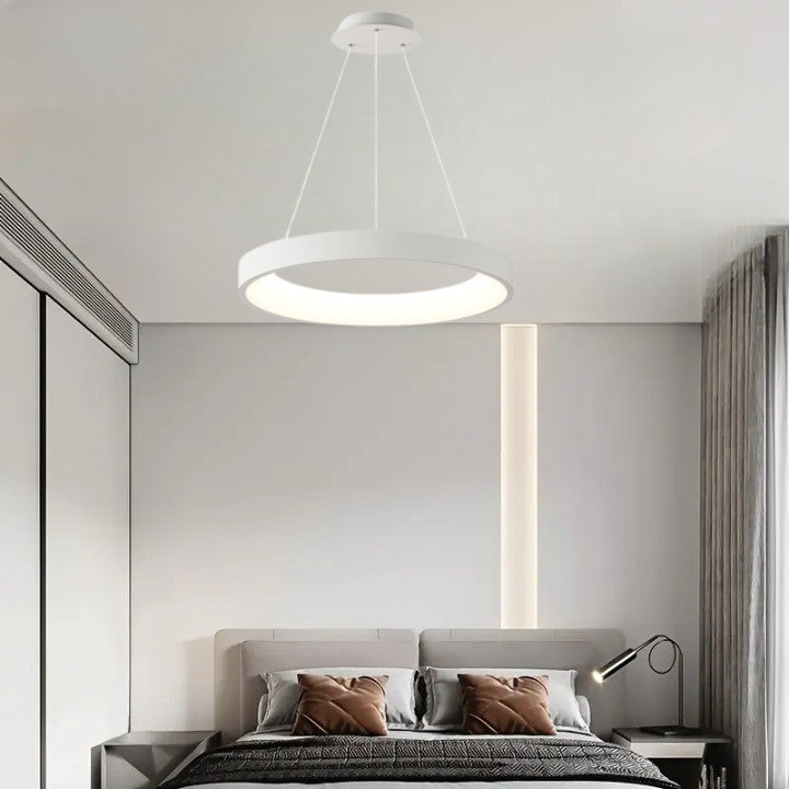 Lampa LED Sufitowa Oli Biała| 50cm|zmienne światło|pilot|32W|Nowoczesna