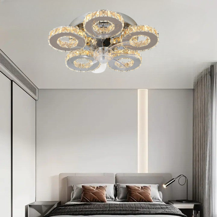 Lampa LED Sufitowa Galaxy 5 Wentylator funkcja ściemniania|60W|TRZY BARWY