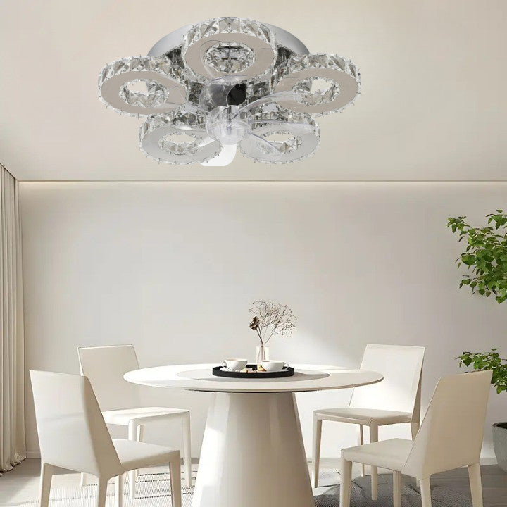 Lampa LED Sufitowa Galaxy 5 Wentylator funkcja ściemniania|60W|TRZY BARWY