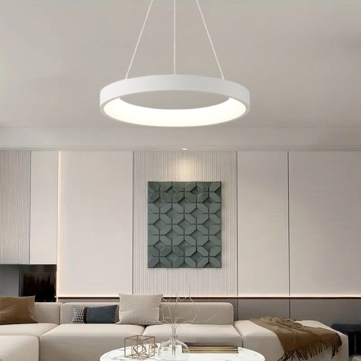 Lampa LED Sufitowa Oli Biała| 50cm|zmienne światło|pilot|32W|Nowoczesna