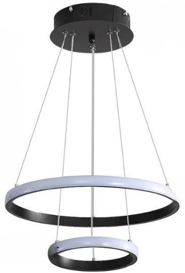 Lampa LED Sufitowa Czarna Ada| 40cm|zmienne światło|pilot|Nowoczesna