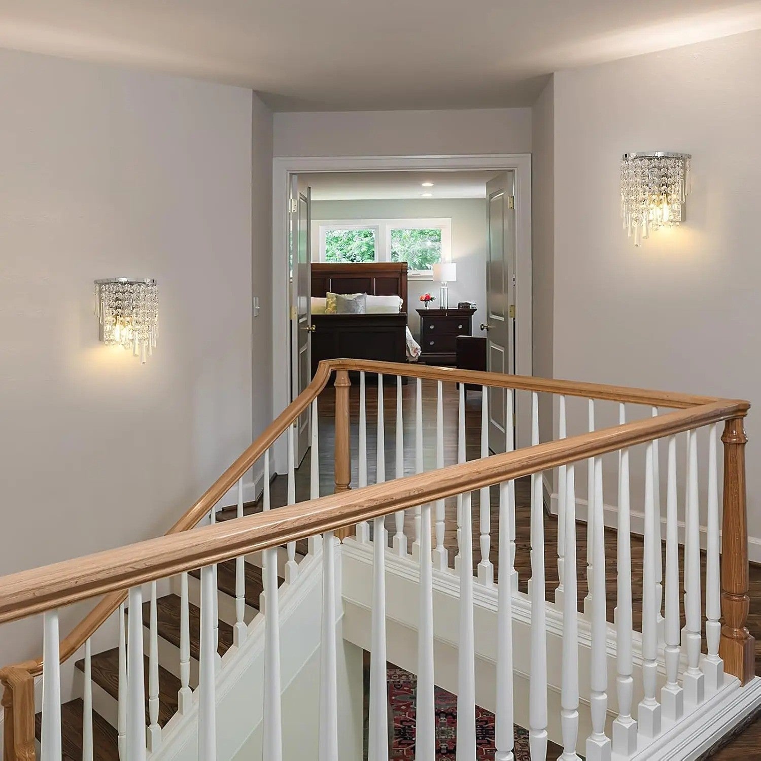 Nowoczesny kinkiet ścienny Kryształ chrom Żarówki E14