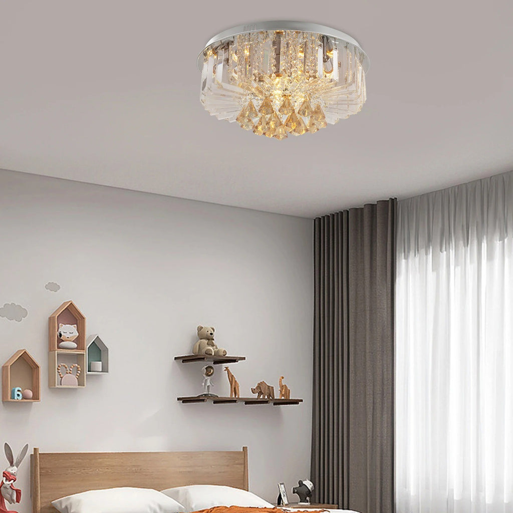 Plafon sufitowy LED Kryształ Laura II żarówka 3 Barwy