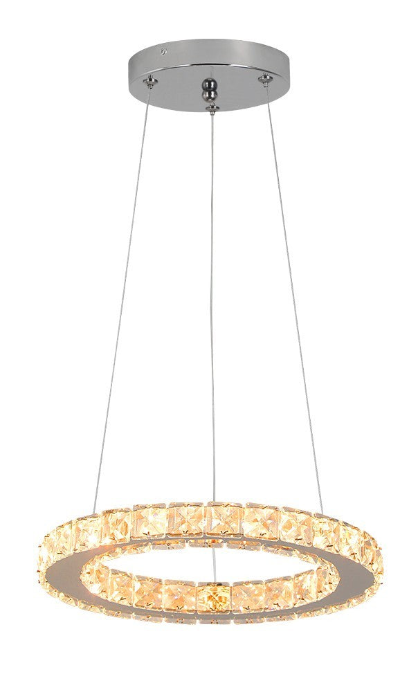 Lampa LED Sufitowa Kryształ Laura 30cm ze zmienną barwą światła 15W