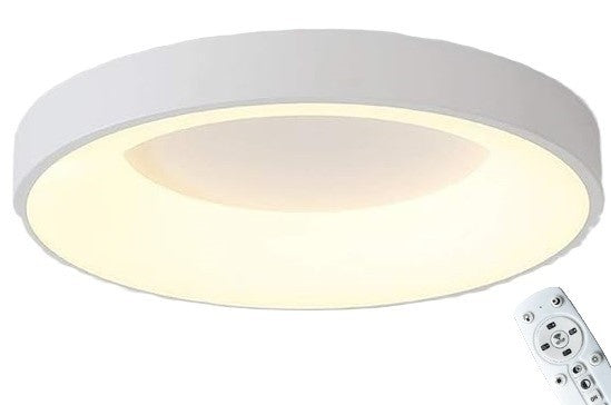 Plafon Sufitowy LED Luna Biała| Nowoczesny|30W| 45cm|Okrągły| Pilot