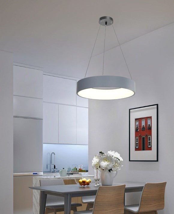 Lampa LED Sufitowa Oli GUN GREY| 50cm|zmienne światło|pilot|32W|Nowoczesna