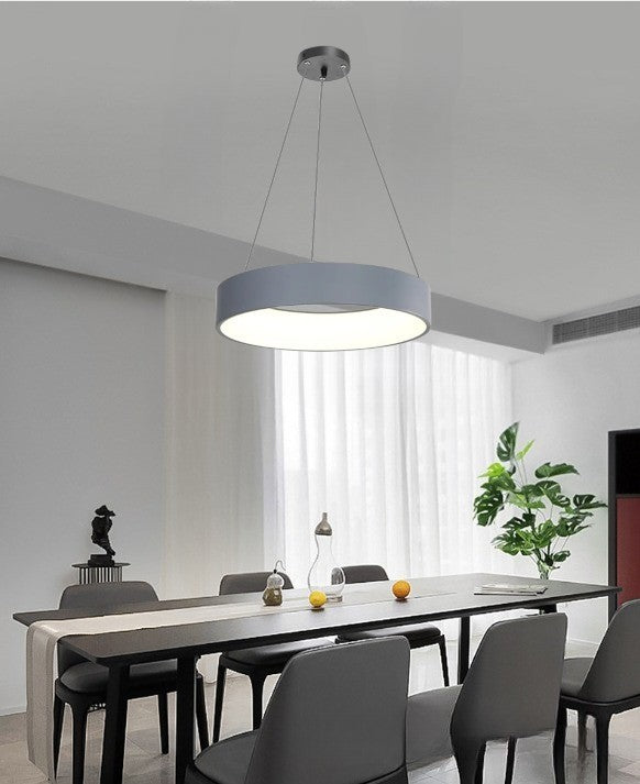 Lampa LED Sufitowa Oli GUN GREY| 50cm|zmienne światło|pilot|32W|Nowoczesna