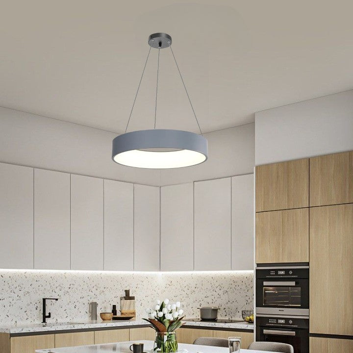 Lampa LED Sufitowa Oli GUN GREY| 50cm|zmienne światło|pilot|32W|Nowoczesna